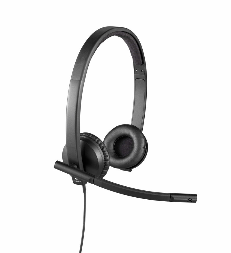 Logitech H570E USB Stereo Headset With Noise-Cancelling Mic Black 981-000575
