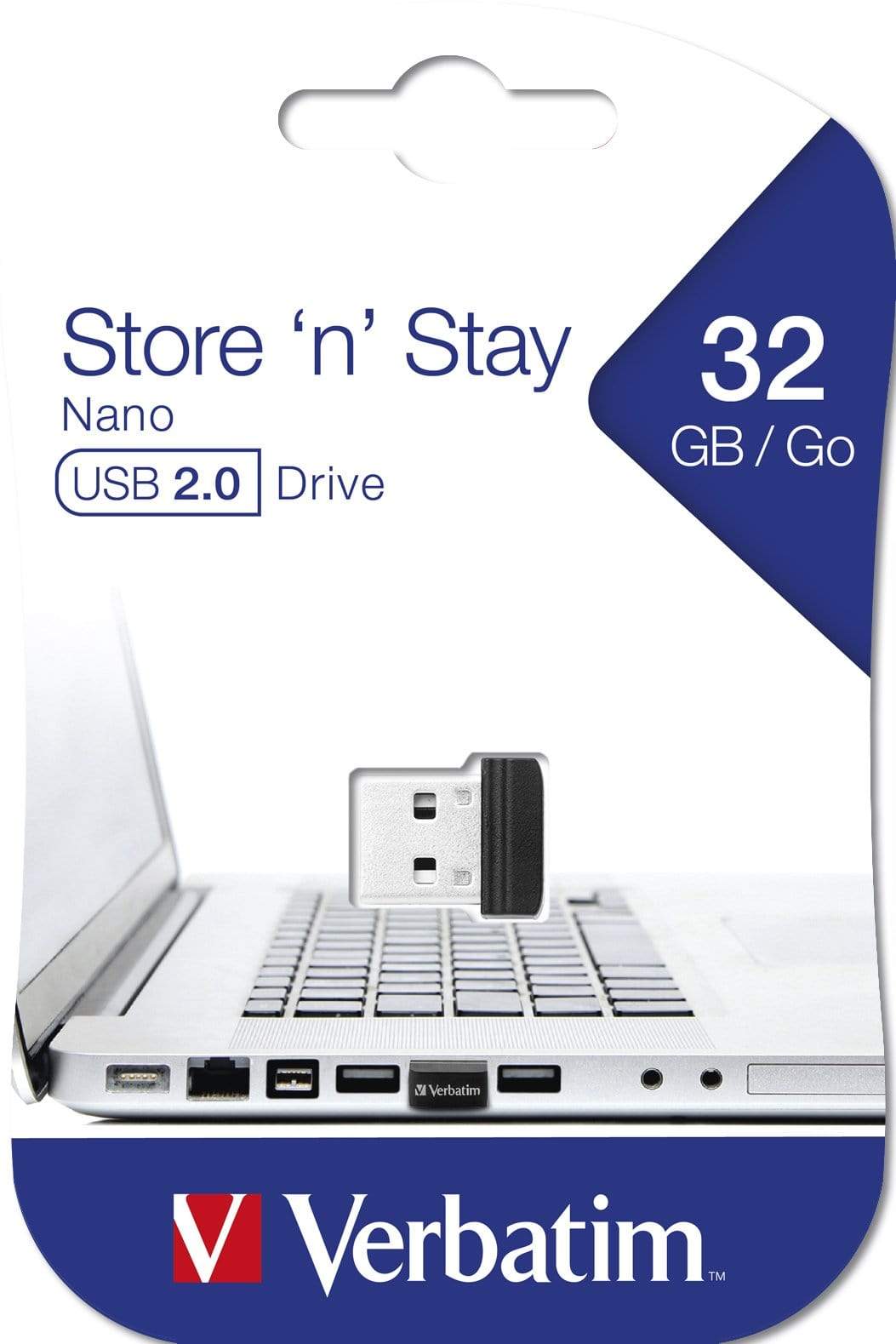 Verbatim Store n Stay NAN 32GB Black USB 2.0 Type-A USB Flash Drive 98130