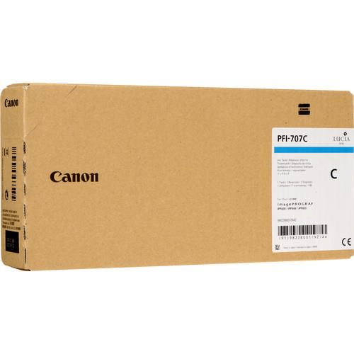 Canon PFI-707C Cyan Printer Ink Tank Cartridge Original 9822B001 Single-pack