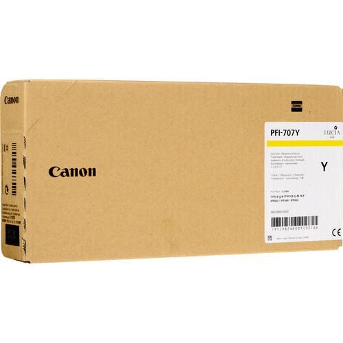 Canon PFI-707Y Yellow Printer Ink Tank Cartridge Original 9824B001 Single-pack