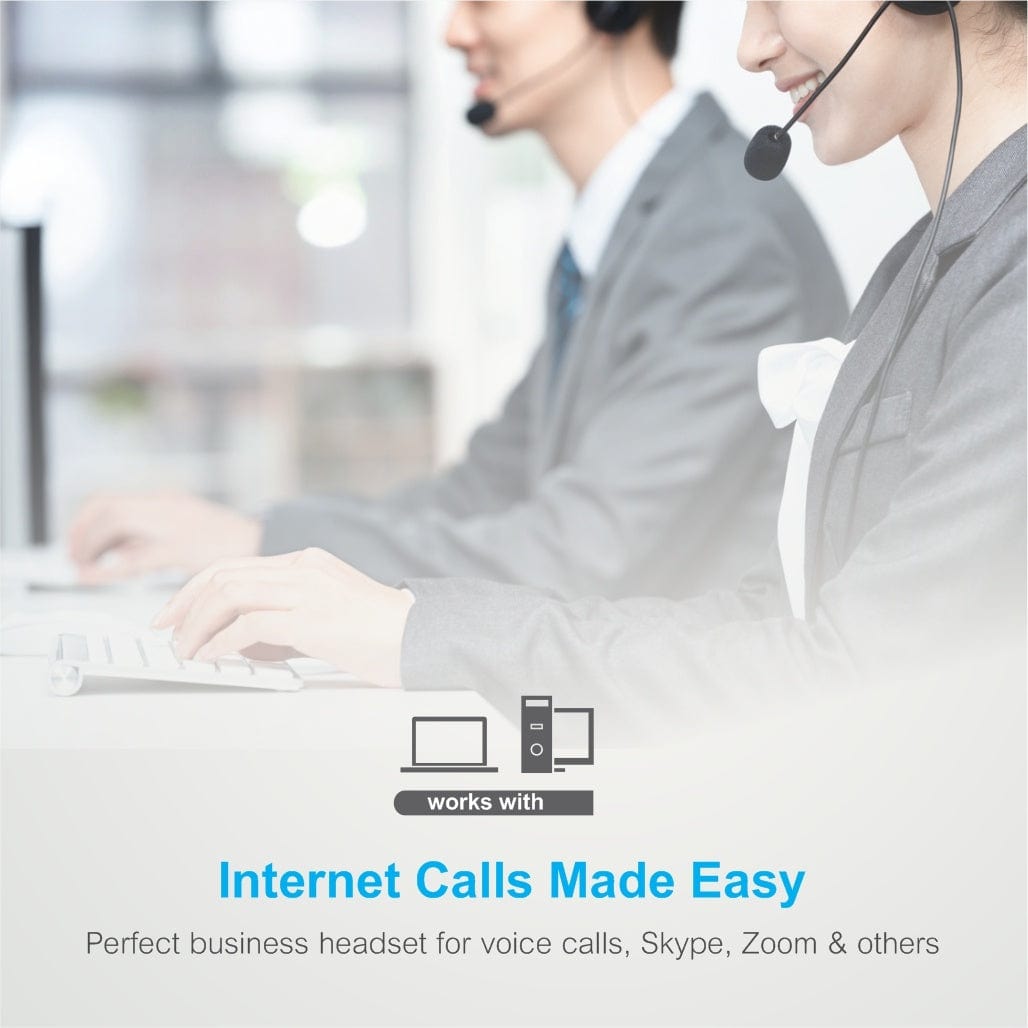 Astrum HS770 USB Headset with Noise Cancelling Mic A12077-B