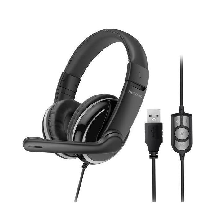 Astrum On-Ear USB Gaming Wired Headset with Mic - HS780