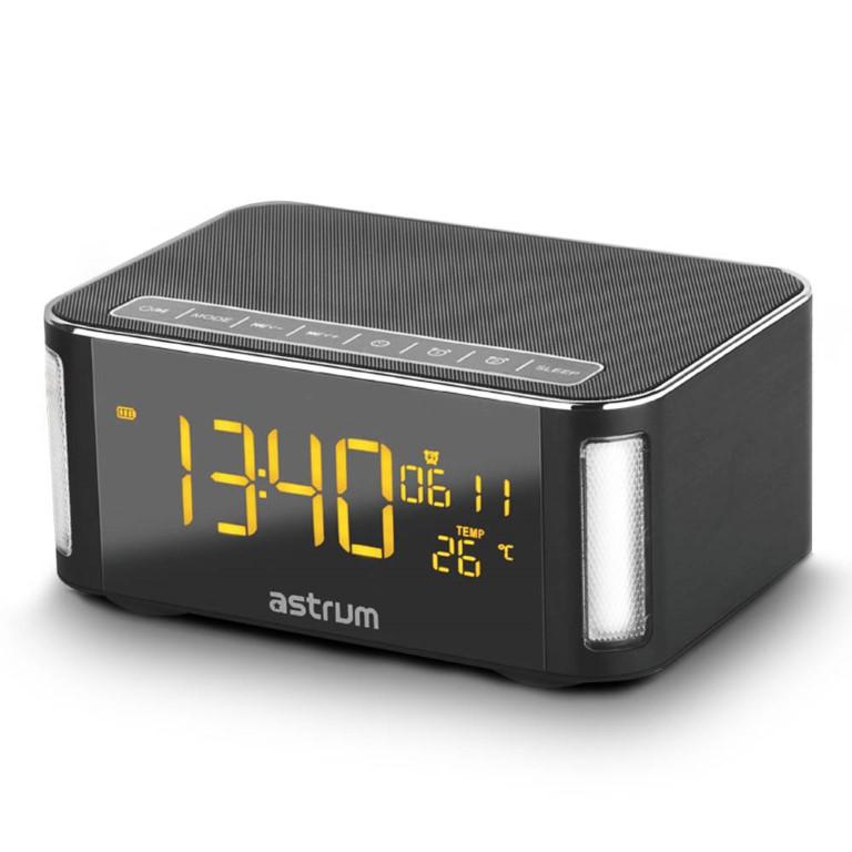 Astrum ST250 Wireless LED Clock Speaker BT Light FM TF A12525-B