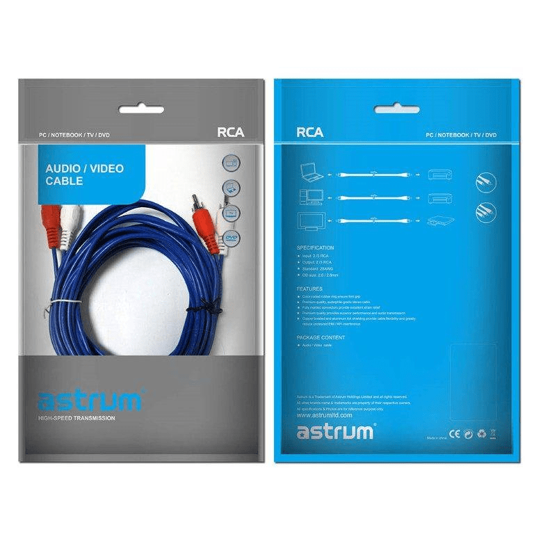 Astrum AR015 AUX RCA Cable 1.5m A30721-C