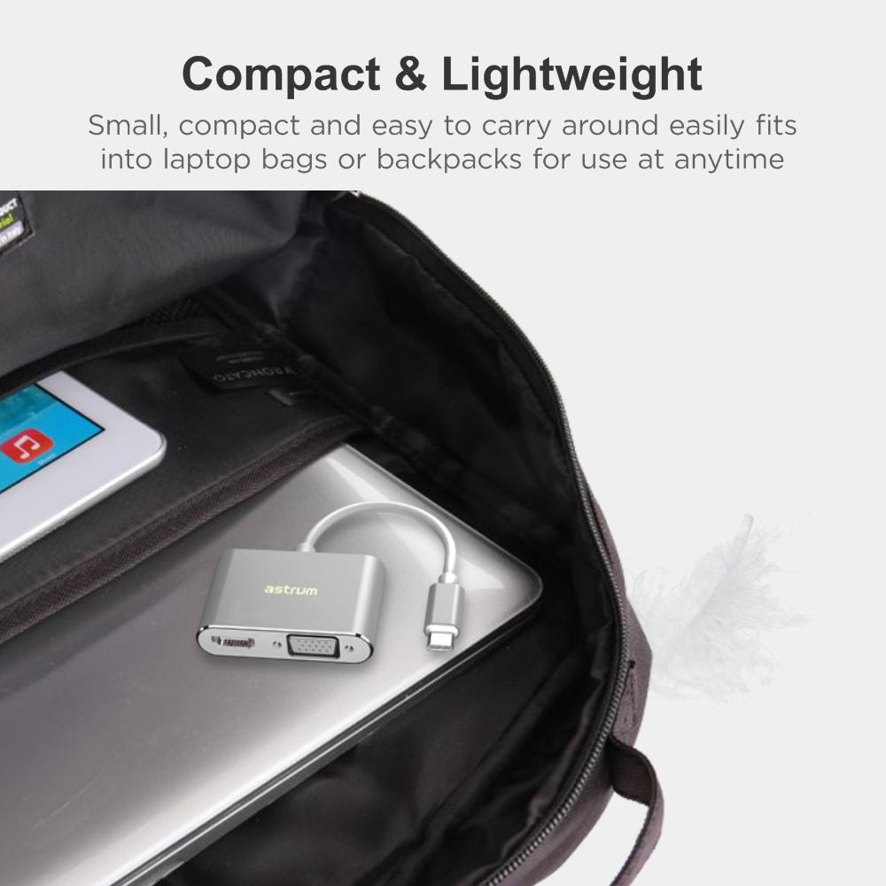 Astrum DA660 USB-C to HDMI/VGA Converter A38066-S