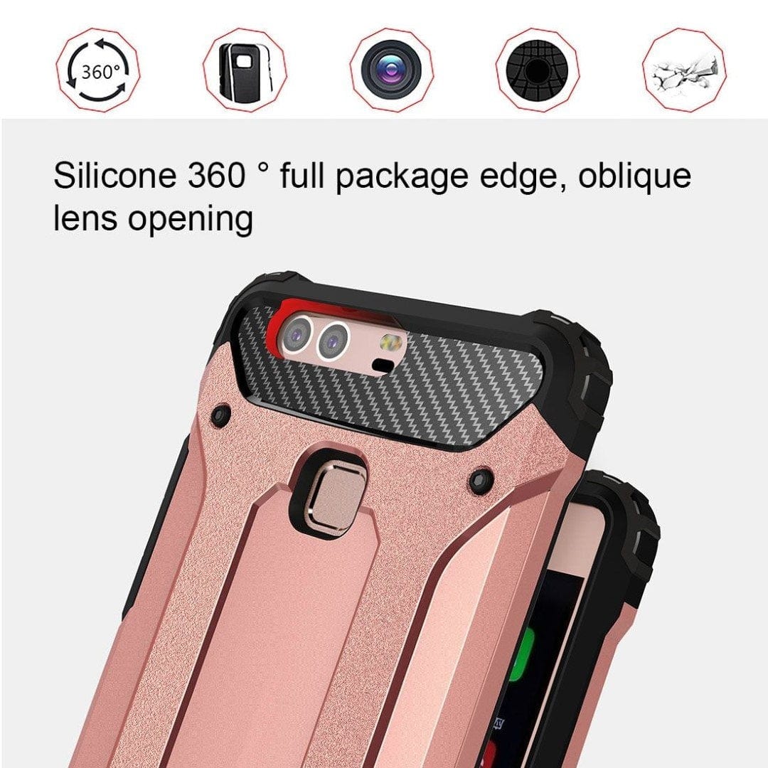 Tuff-Luv Tough Armour Layered Case for Huawei P9 Plus Rose Gold A4_61