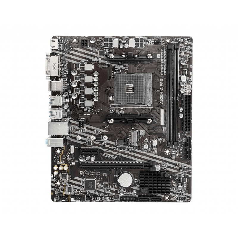 MSI A520M-A PRO Motherboard AMD A520 Socket AM4 Micro ATX