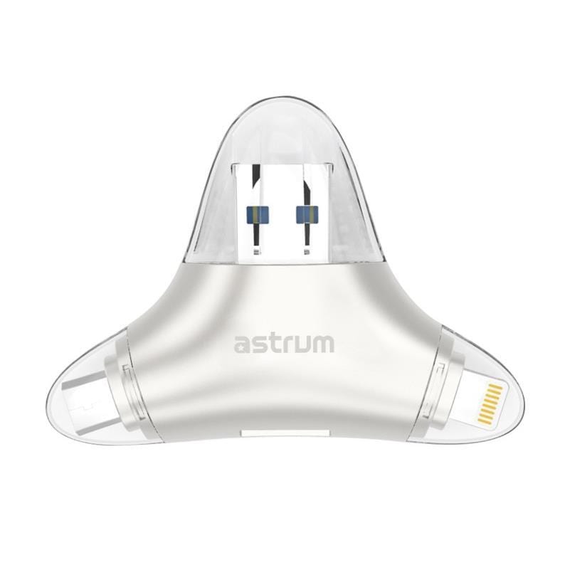 Astrum AA220 3 in 1 E-Disk Multi-Function Card Reader for Smart Phones A53022-S