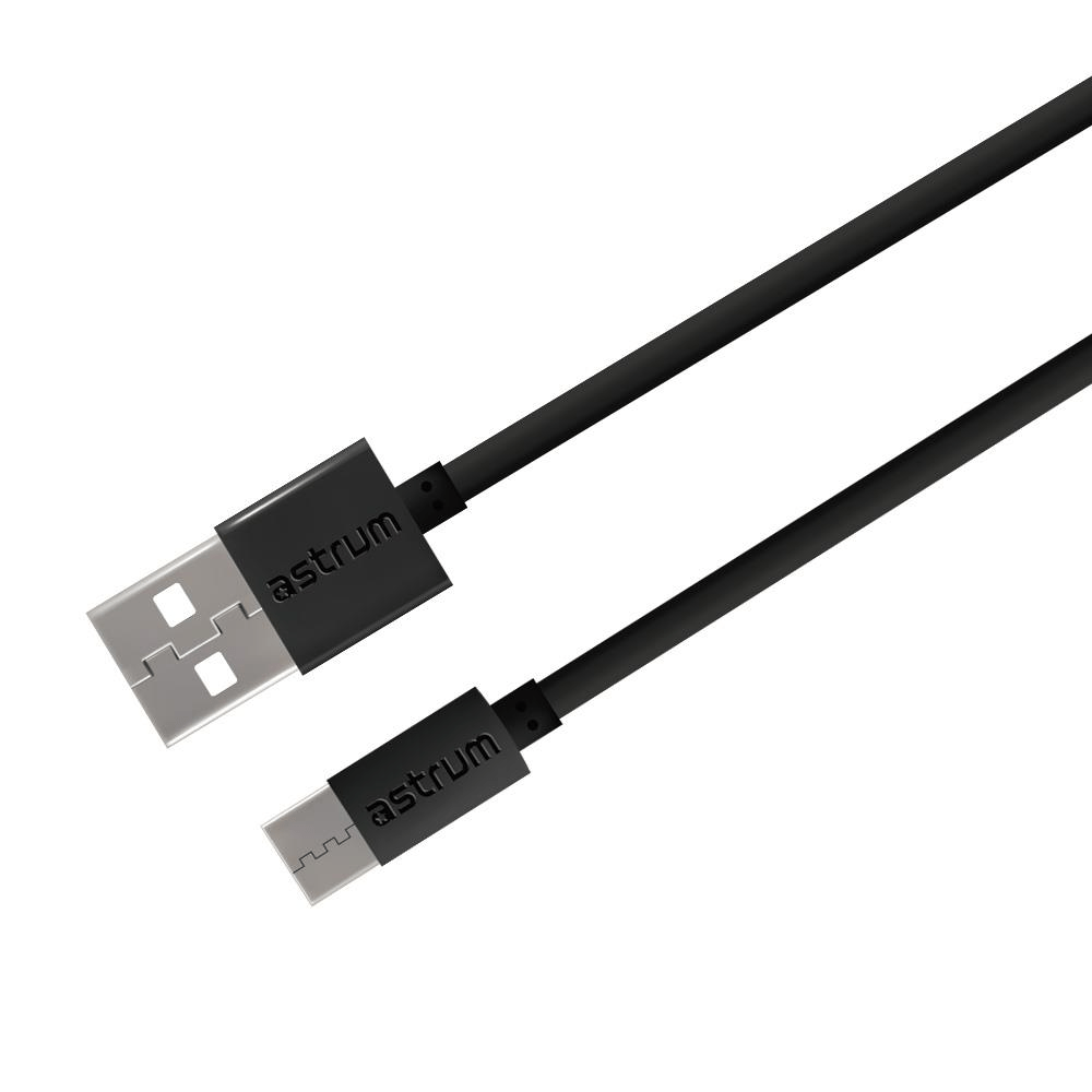 Astrum Verve UC20 1m USB-A to USB-C Cable Black A53112PB