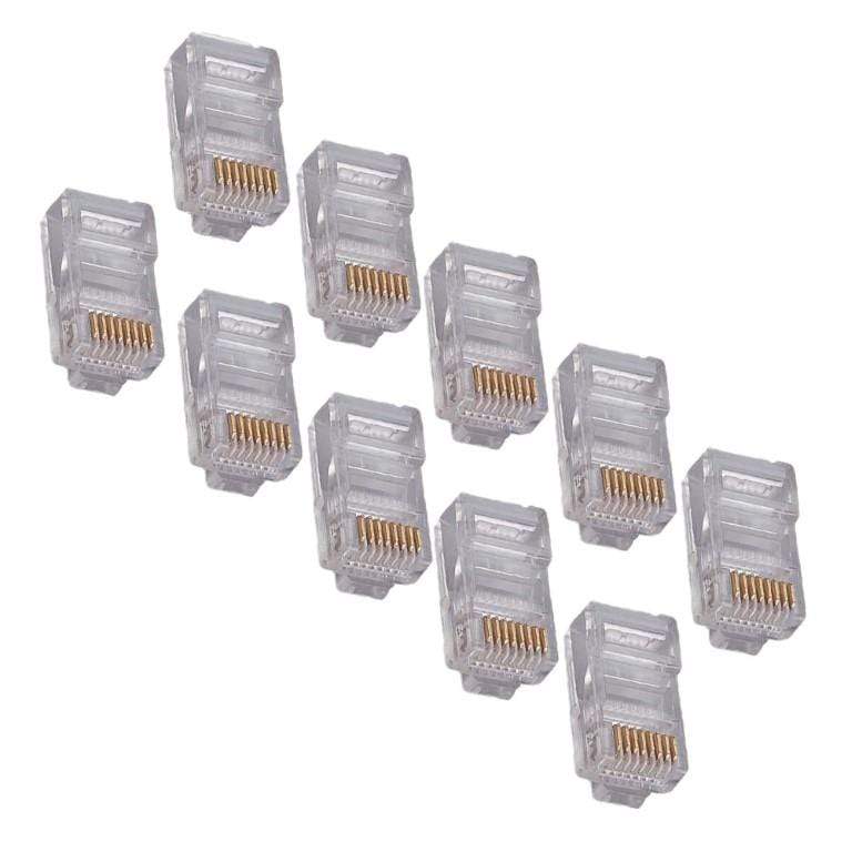 Astrum NT100 RJ45 Ethernet Crimp Connectors 100 Pieces Pack A72010-Q