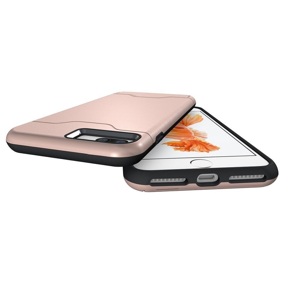 Tuff-Luv Shockproof Dual Layer Armour Case for Apple iPhone 7 Plus /8 Plus Rose Gold A9_78