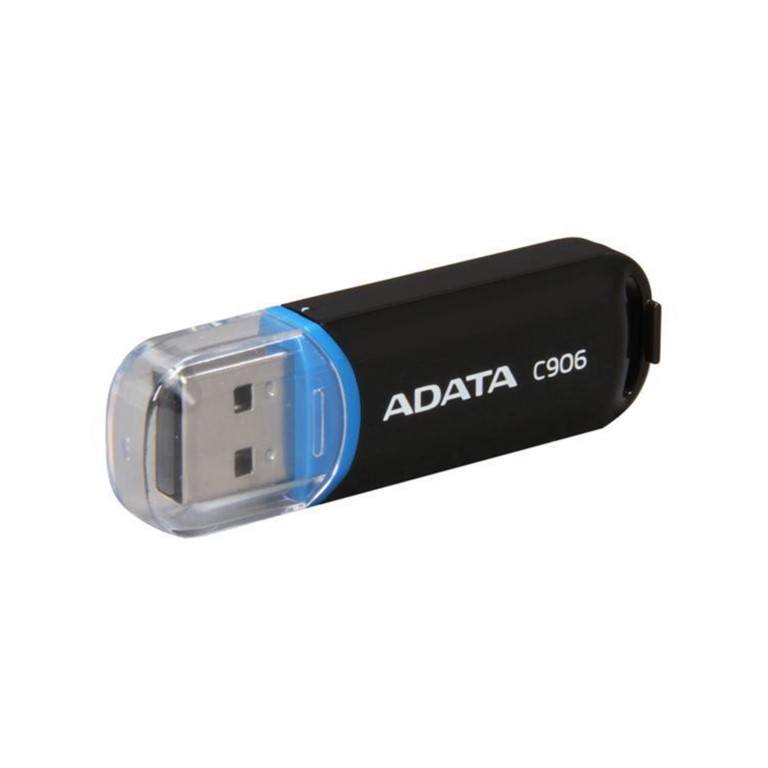 ADATA C906 64GB USB 2.0 Compact Design Flash Drive Black AC906-64G-RBK