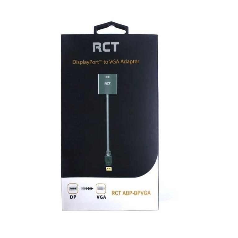 RCT Display Port to VGA Adapter Black ADP-DPVGA