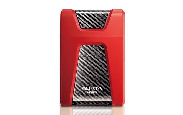 ADATA DashDrive Durable HD650 1TB Red External Hard Drive AHD650-1TU3-CRD
