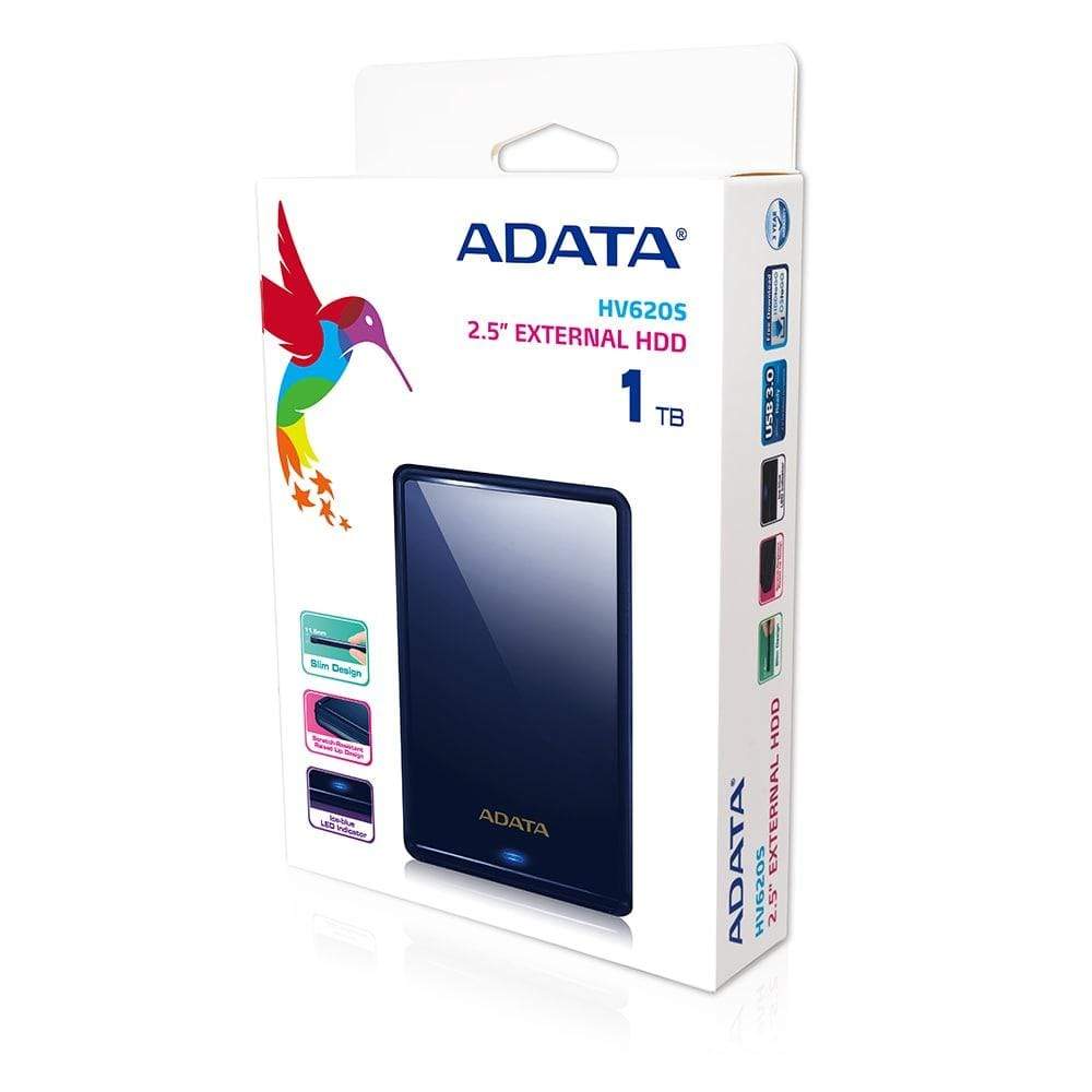 ADATA HV620S 1TB Blue External Hard Drive AHV620S-1TU3-CBL