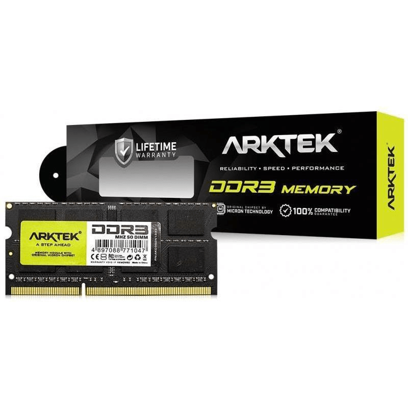 Arktek AKD3S4N1600 SO-DIMM Memory Module 4GB DDR3 1600MHz