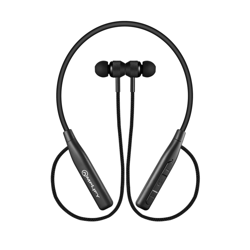 Amplify Cappella Series Bluetooth Earphones with Neckband Black AM-1010-BK