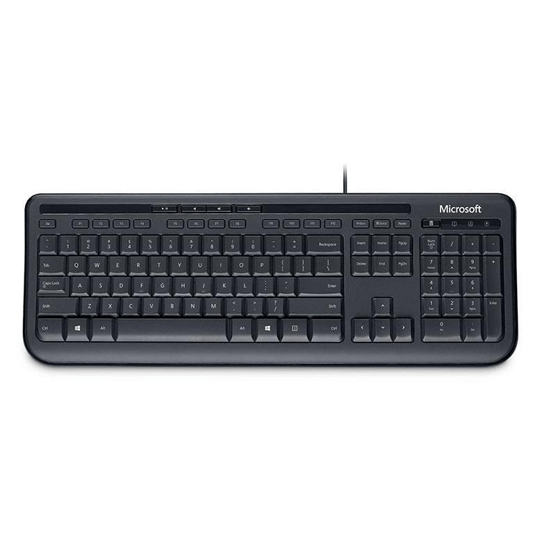 Microsoft Wired 600 Keyboard USB QWERTY US English Black ANB-00021