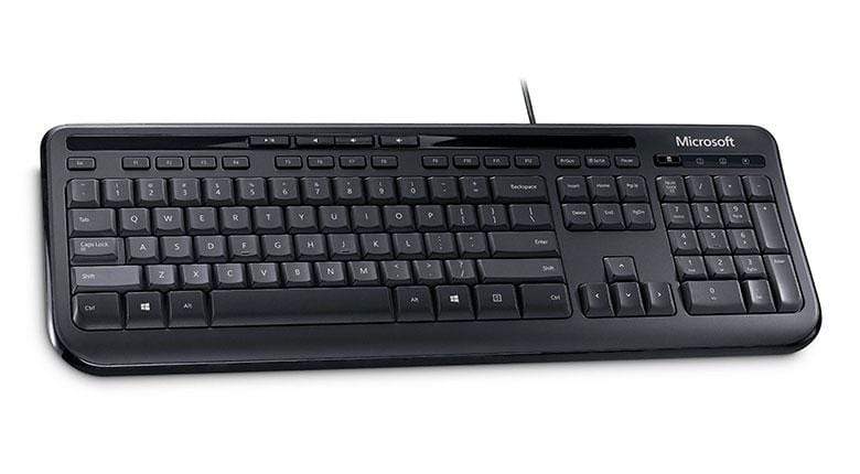 Microsoft Wired 600 Keyboard USB QWERTY US English Black ANB-00021