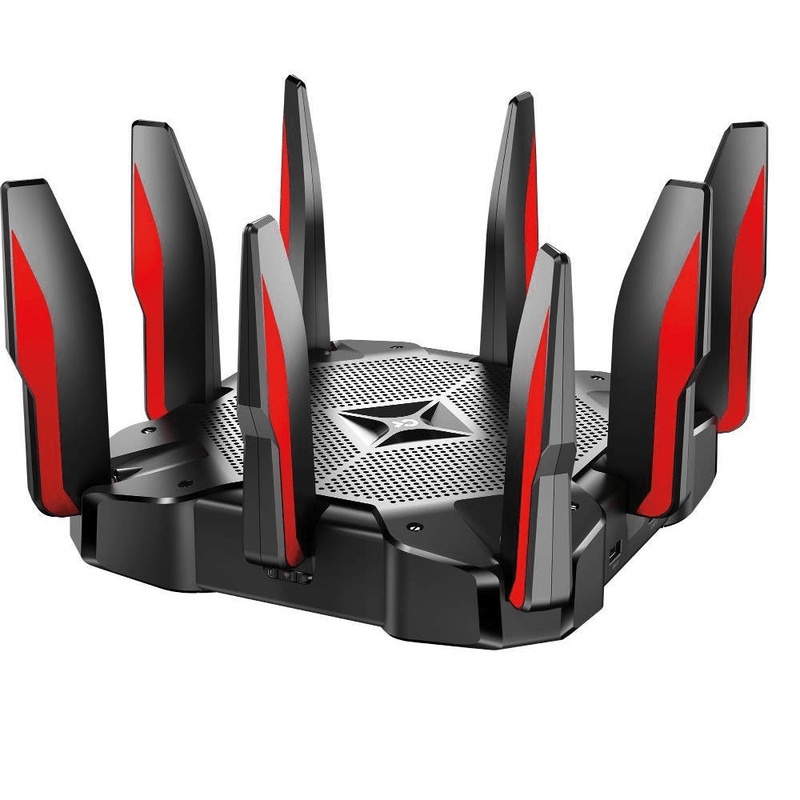 TP-Link Archer C5400X Wi-Fi 5 Wireless Router - Tri-band 2.4GHz and 5GHz Gigabit Ethernet Black and Red ARCHER C5400X