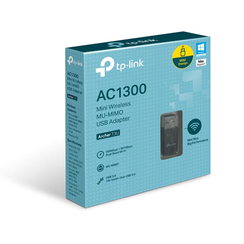 TP-Link AC1300 Mini Wireless MU-MIMO USB Adapter WLAN 1267 Mbit/s ARCHER T3U