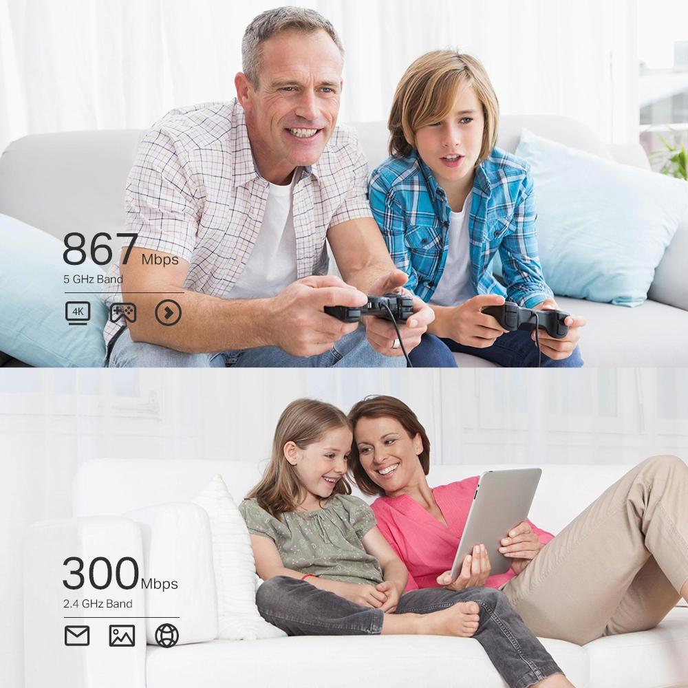 TP-Link Archer T4E AC1200 Wi-Fi 5 Wireless Dual Band PCI Express Adapter Internal Wlan 867 Mbits