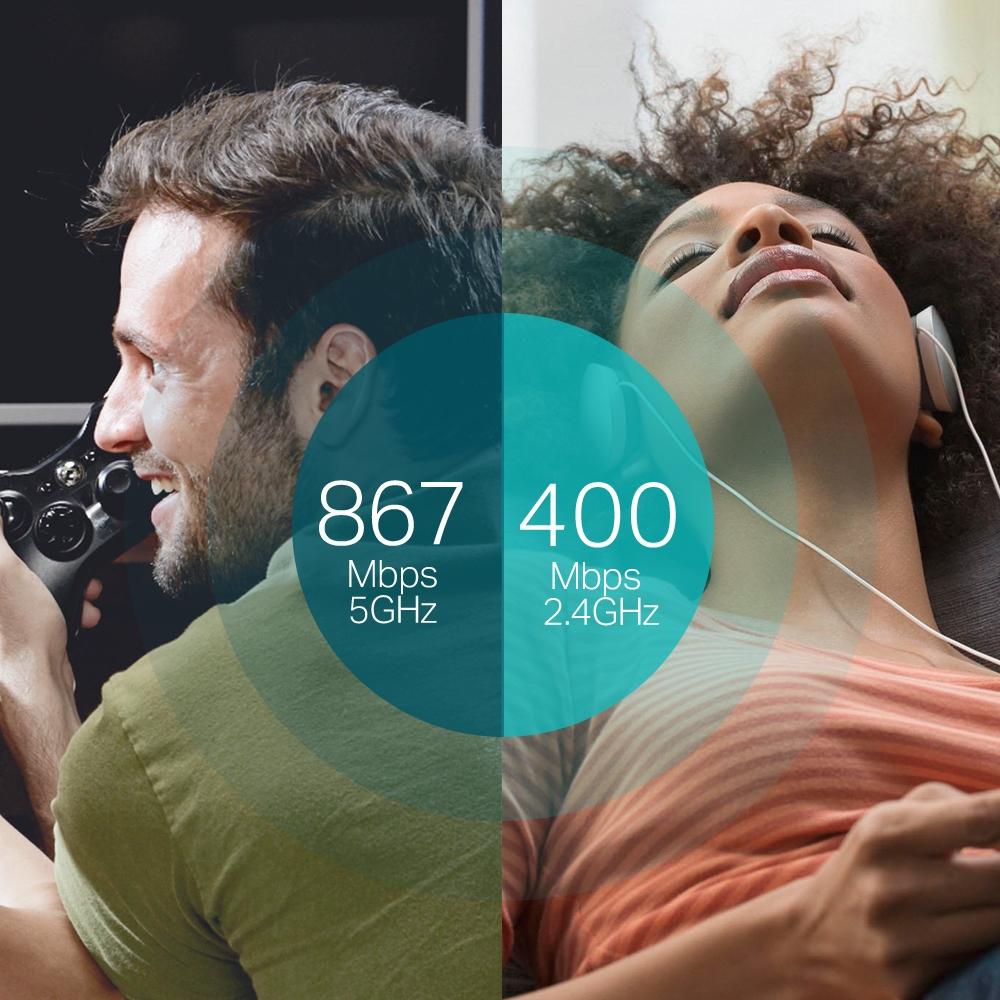 TP-Link AC1300 Wireless Dual Band USB Adapter WLAN 867 Mbit/s ARCHER T4U