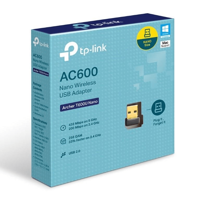 TP-Link Archer T600 Nano AC600 Wireless USB Adapter