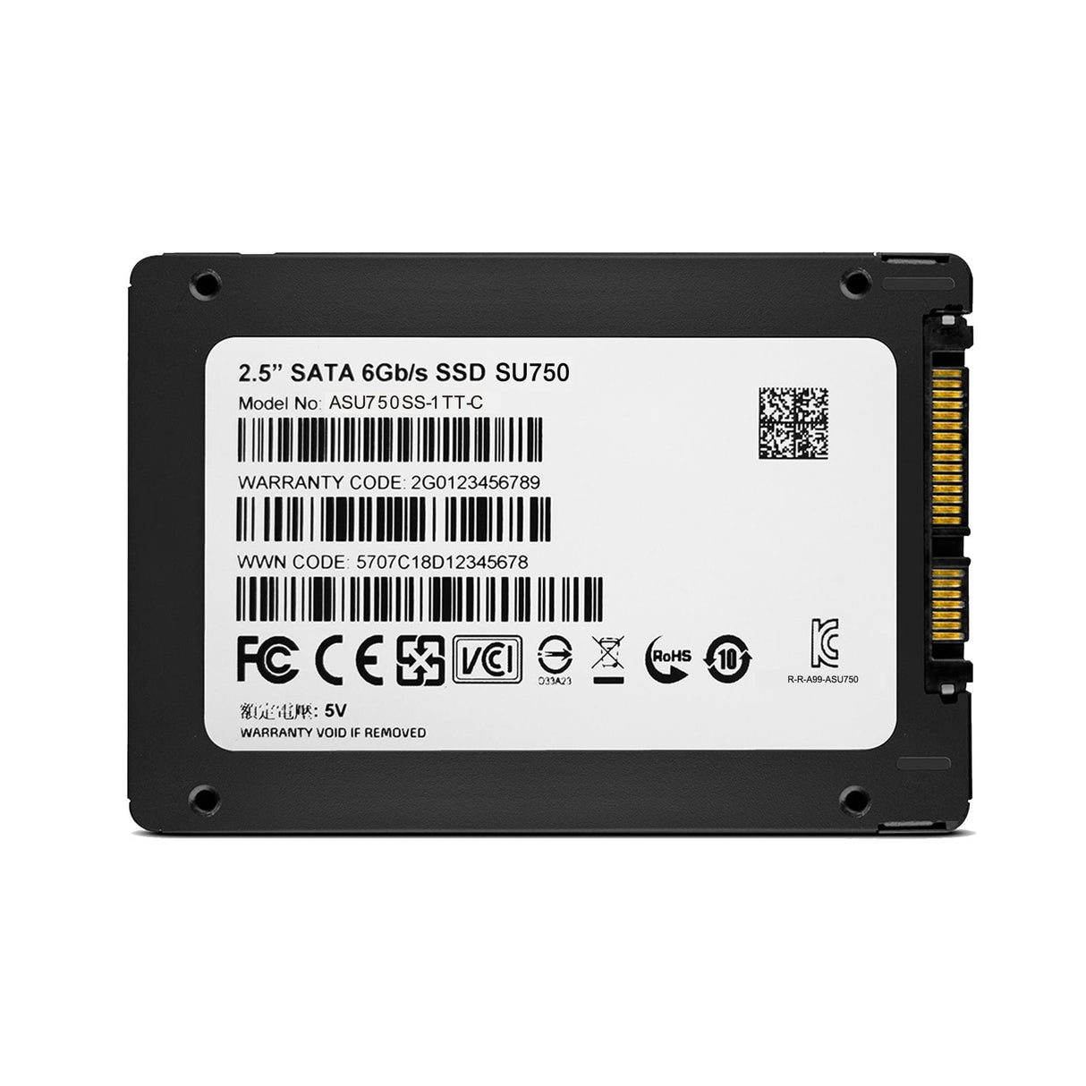 ADATA Ultimate SU750 2.5-inch 1TB Serial ATA III 3D TLC Internal SSD ASU750SS-1TT-C