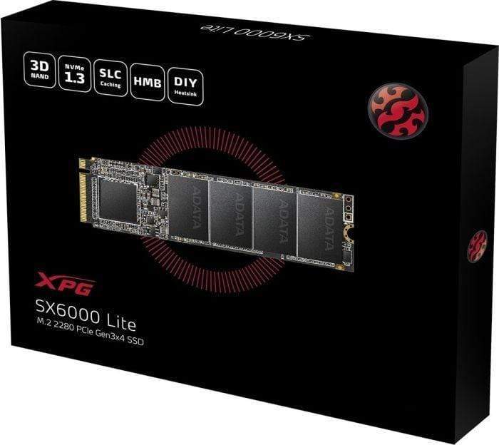 XPG SX6000 Lite M.2 512GB PCIe 3.0 3D TLC NVMe Internal SSD ASX6000LNP-512GT-C