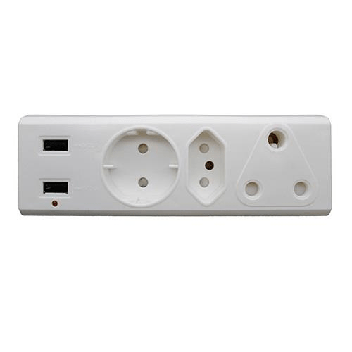 Ausma 3-port Multi-plug Aus R-21 USB