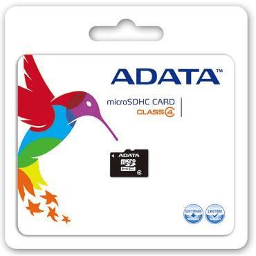 ADATA 32GB MicroSDHC Memory Card AUSDH32GCL4-RA1