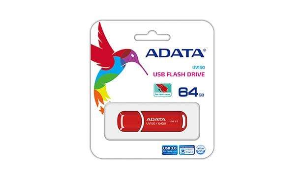 ADATA 64GB DashDrive UV150 USB flash drive USB Type-A 3.2 Gen 1 (3.1 Gen 1) Red
