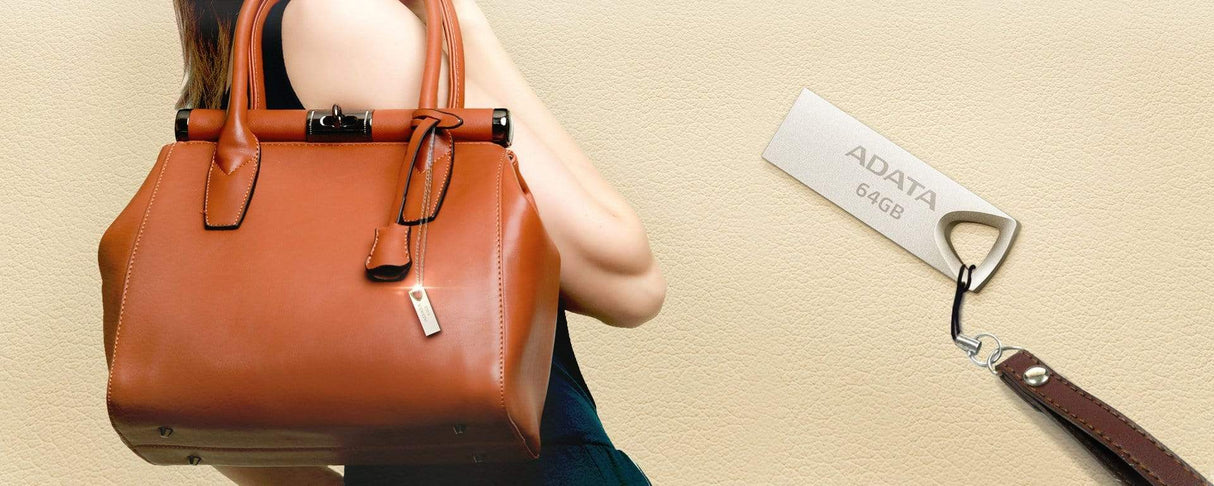 ADATA AUV210-64G-RGD 64GB USB 2.0 Type-A Beige Flash Drive