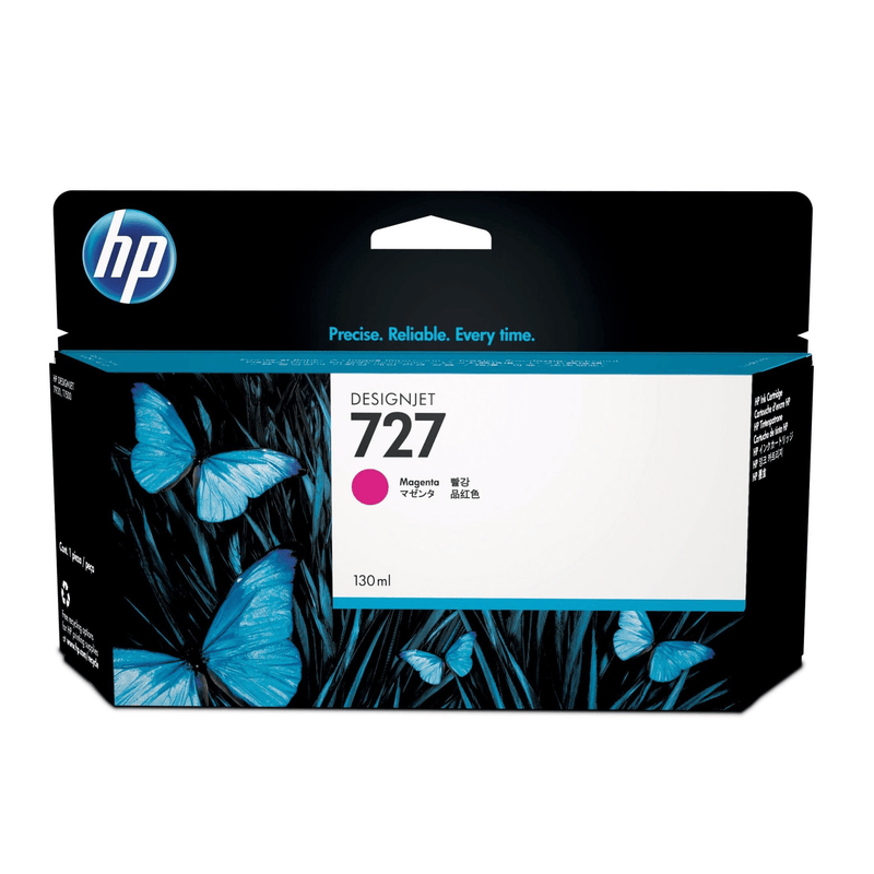 HP 727 130-ml DesignJet Magenta Printer Ink Cartridge Original B3P20A Single-pack