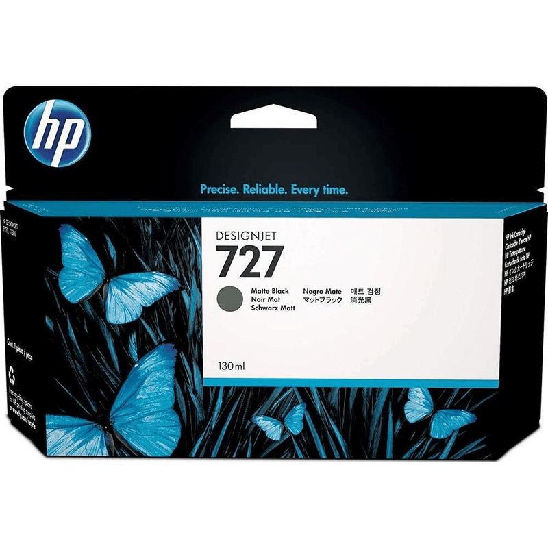 HP 727 130-ml DesignJet Matte Black Printer Ink Cartridge Original B3P22A Single-pack