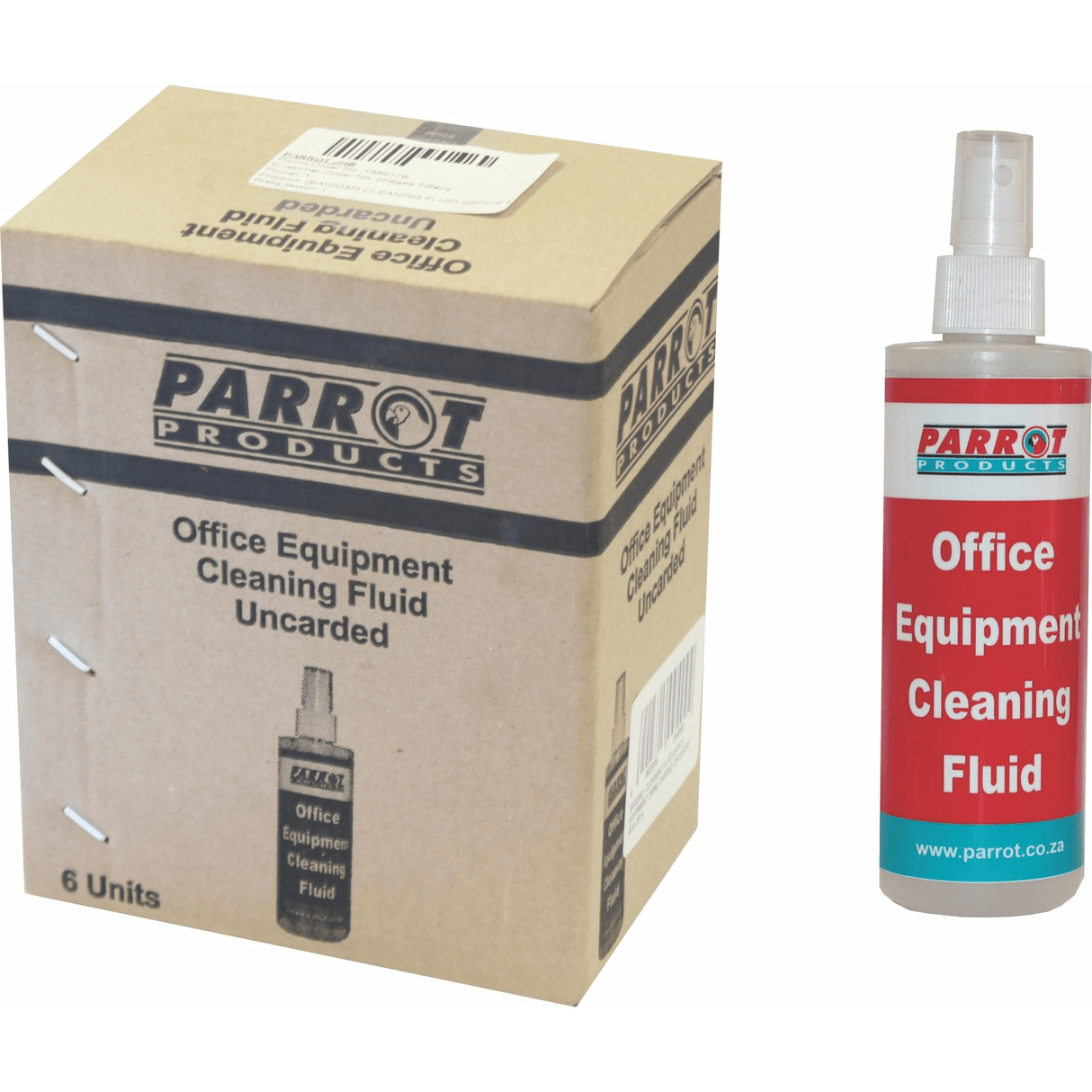 Parrot Office Equipment Cleaning Fluid 250ml 6-pack BA0203Z