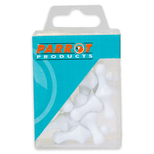 Parrot Magnet Map Pins 16mm White 25-pack BA0915W