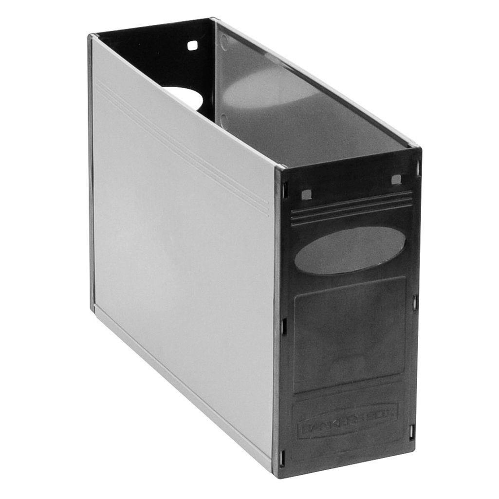 Fellowes Bankers Box Plastic Containers Solid Container - Black 4pk BB-SP-CONT-BLK