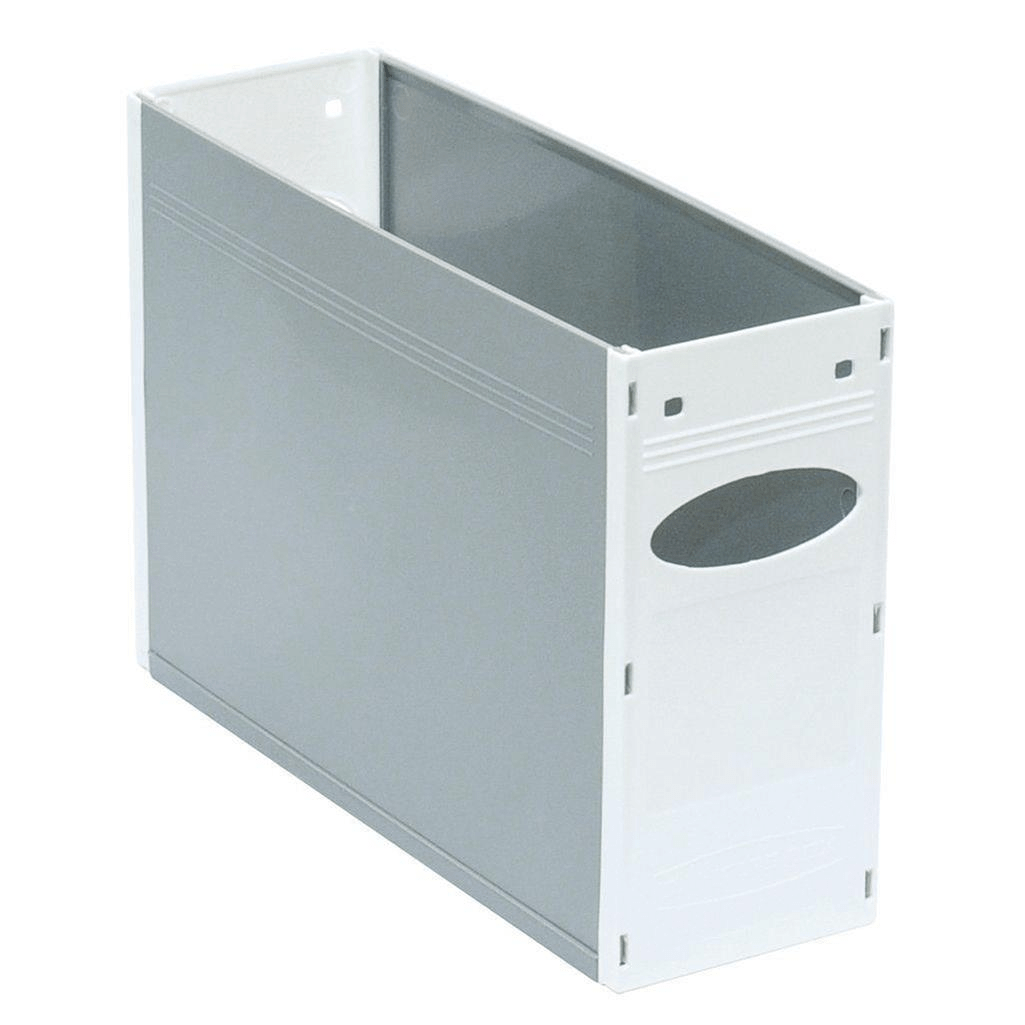 Fellowes Bankers Box Plastic Containers Solid Container - White 4pack BB-SP-CONT-WHT