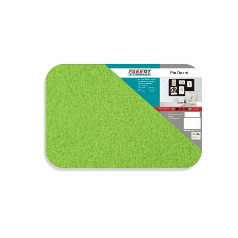 Parrot Adhesive Pin Board No Frame 600x450mm Lime BD0320C