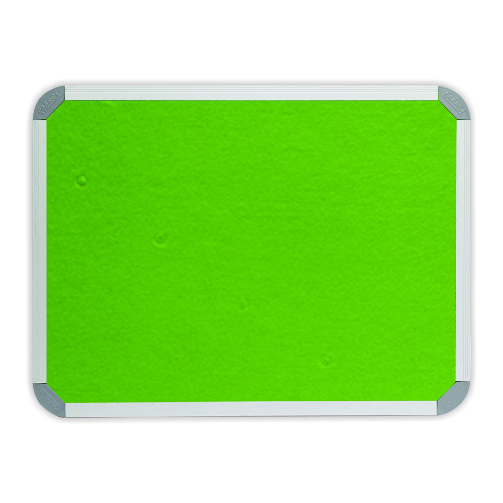 Parrot Info Board Aluminium Frame 1200x900mm Lime Green BD0741C