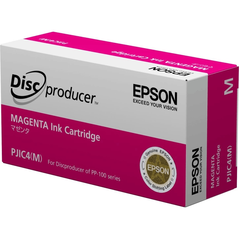 Epson PJIC4 for PP-100 DiscProducer Magenta Printer Ink Cartridge Original C13S020450 Single-pack