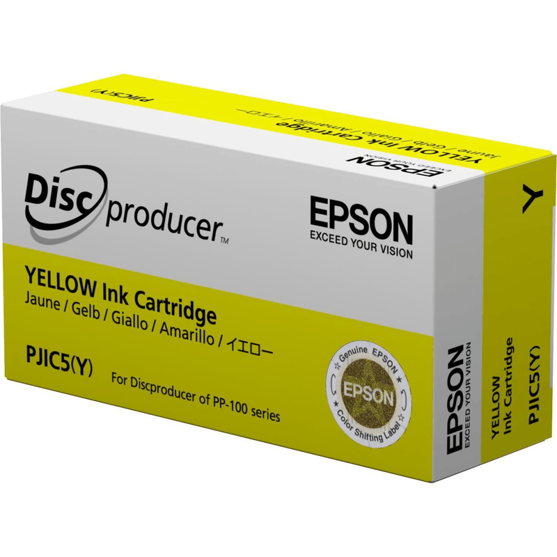 Epson PJIC5 for PP-100 DiscProducer Yellow Printer Ink Cartridge Original C13S020451 Single-pack