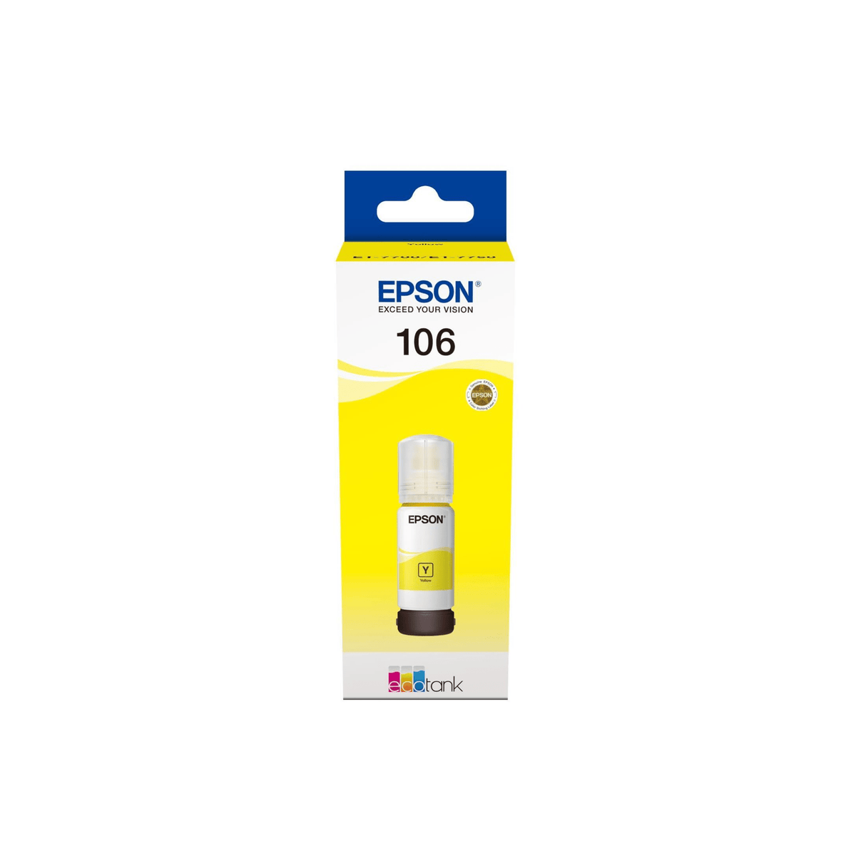 Epson 106 EcoTank Yellow Printer Ink Cartridge Original C13T00R440 Single-pack