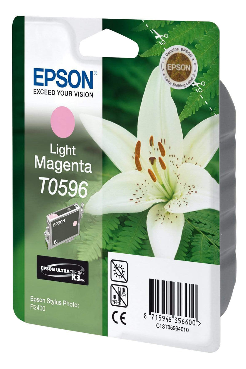 Epson T0596 Ultrachrome K3 Light Magenta Printer Ink Cartridge Original C13T05964010 Single-pack
