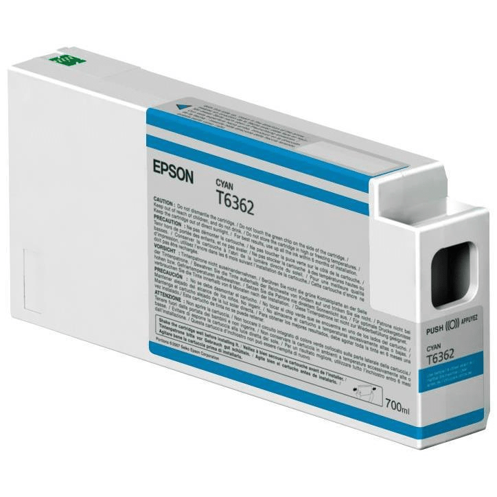 Epson T6362 Ultrachrome HDR Cyan Printer Ink Cartridge Original C13T636200 Single-pack