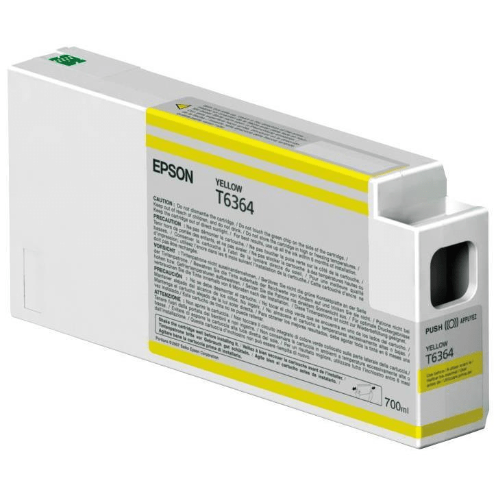 Epson T6364 Ultrachrome HDR Yellow Printer Ink Cartridge Original C13T636400 Single-pack