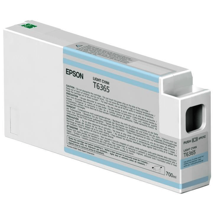Epson T6365 Ultrachrome HDR Light Cyan Printer Ink Cartridge Original C13T636500 Single-pack