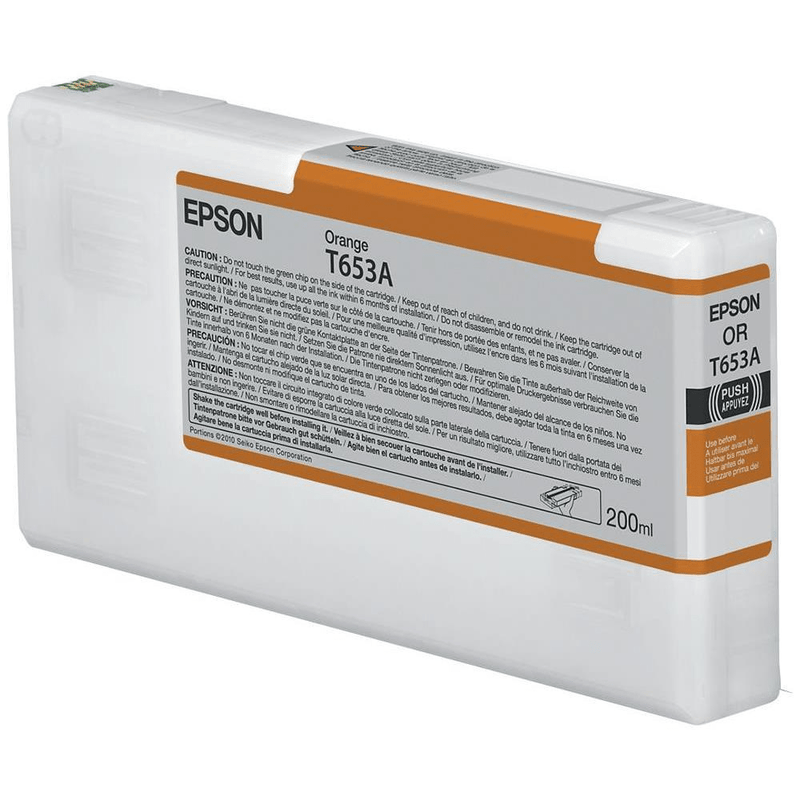 Epson T653A Orange Printer Ink Cartridge Original C13T653A00 Single-pack